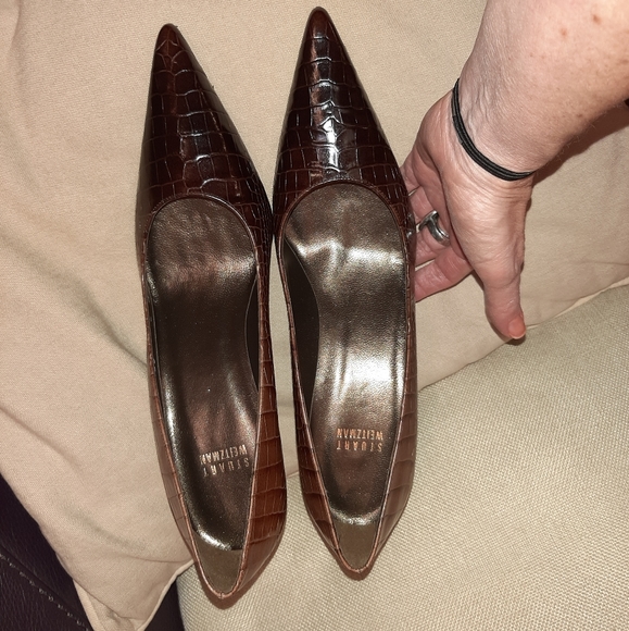 Stuart Weitzman croc ombre pumps - Picture 10 of 12